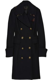 Burberry Prorsum Pleated-back Virgin Wool-blend Coat - Lyst
