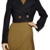 Burberry Prorsum TwoinOne Virgin WoolBlend Coat in Blue - Lyst
