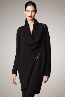 Donna Karan New York Asymmetric Cashmere Coat - Lyst