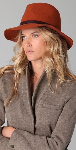 Rag & Bone Floppy Brim Fedora in Red - Lyst