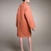 Rochas Doubleface Wool Coat in Orange - Lyst