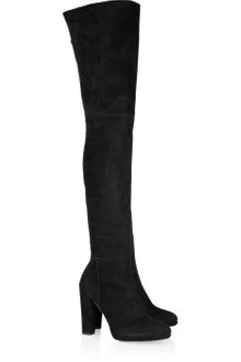 Stuart Weitzman Suede Thigh Boots - Lyst