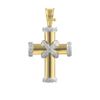Theo Fennell Yellow & White Gold & Diamond Baby Cross Pendant in Yellow - Lyst