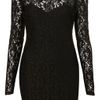 Topshop Hot Black Lace Dress in Black - Lyst