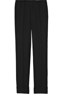 Vince Cropped Wool-crepe Pants - Lyst