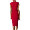 Alexander Mcqueen Knitted Dress in Red - Lyst
