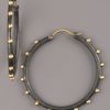 Armenta Midnight Granulated Hoops in Gold (null) - Lyst