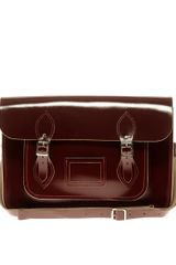 Cambridge Satchel Company Exclsuive To Asos Oxblood Patent Satchel