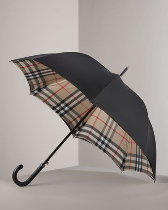 Burberry Check-lined Umbrella - Lyst