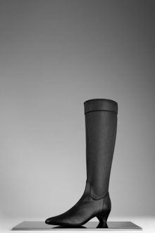 Burberry Knee High Leather Boot - Lyst