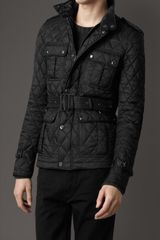 Burberry Quilted Nylon Jacket with Suede Elbows