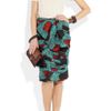 Burberry Prorsum Woven Raffia and Leather Wristlet Clutch in Black - Lyst