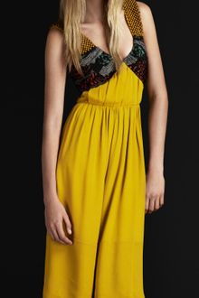 Burberry Prorsum Beaded Georgette Dress - Lyst