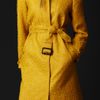 Burberry Prorsum Graphic Matelassé Trench Coat in Yellow (chrome yellow) - Lyst