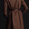 Burberry Prorsum Beaded Linen Trench Coat in Brown (cocoa) - Lyst