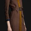 Burberry Prorsum Beaded Linen Trench Coat in Brown (cocoa) - Lyst