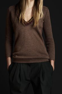 Burberry Prorsum Blanket Stitch Cashmere Top - Lyst