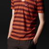 Burberry Prorsum Badge Detail Striped Tshirt in Orange for Men (spice / garnet) - Lyst