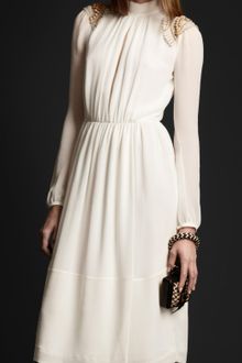 Burberry Prorsum Beaded Slash Front Dress - Lyst