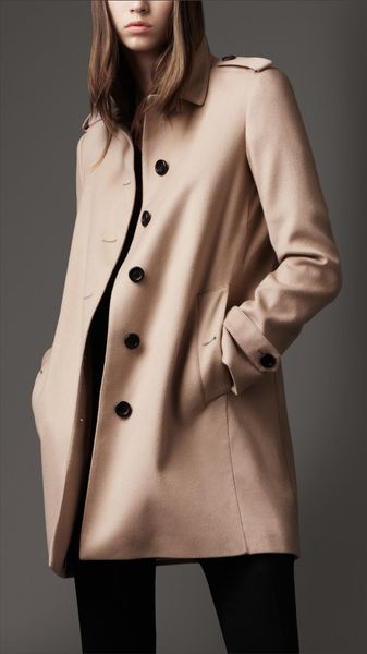 Burberry A-line Wool Coat - Lyst