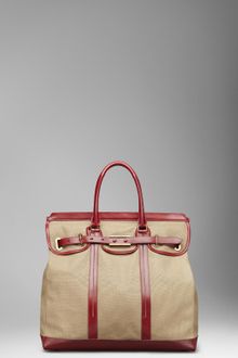 Burberry Large Belted Canvas Traveller Bag - Lyst