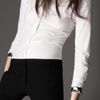 Burberry Check Cuff Shirt in White - Lyst