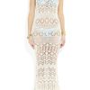Emilio Pucci Crochetknit Cotton Maxi Dress in White - Lyst