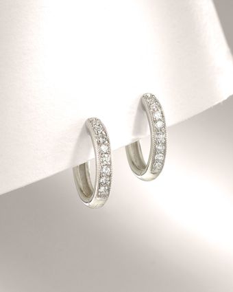 Judefrances Jewelry Diamond Hoop Earrings - Lyst