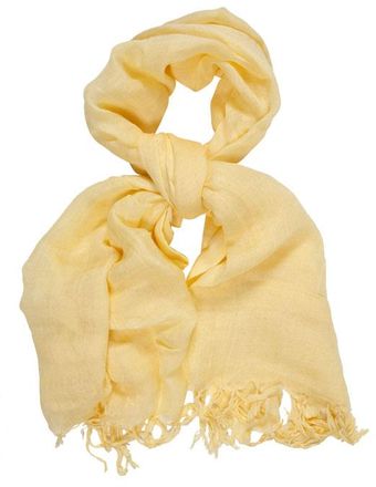 Love Quotes Love Quotes Scarves Italian Linen/viscose with Hand Knotted Fringe - Lyst