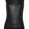 Maison Martin Margiela Leatherpaneled Stretchcotton Bodysuit in Black - Lyst