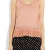 See By Chloé Ruffled Silk Top in Pink (blush) - Lyst