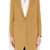 Stella Mccartney Woolblend Hopsack Coat in Brown (tobacco) - Lyst