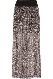 Willow Printed Silk-chiffon Maxi Skirt - Lyst