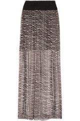Willow Printed Silk-chiffon Maxi Skirt