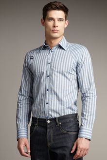 Alexander McQueen Striped Harness Shirt - Lyst