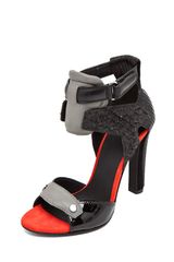 Alexander Wang Chloe in Granite W/ Red Trim