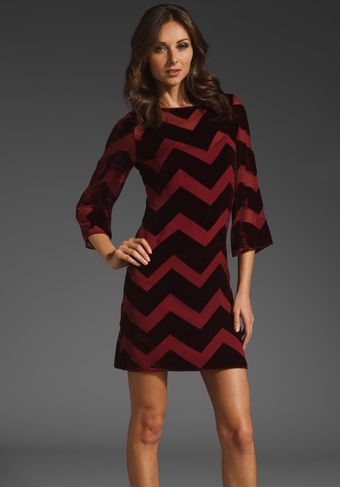  Audrina Chevron Bell Sleeve Tunic 