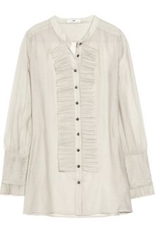 Day Birger Et Mikkelsen Night Victorian Silk-blend Blouse - Lyst