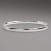 Ippolita Hammered Silver Bangle in Silver (null) - Lyst