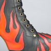Jeffrey Campbell The Lita Flame Shoe in Red and Black in Black (flame) - Lyst