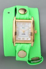 La Mer Collections Neon Simple Wrap Watch