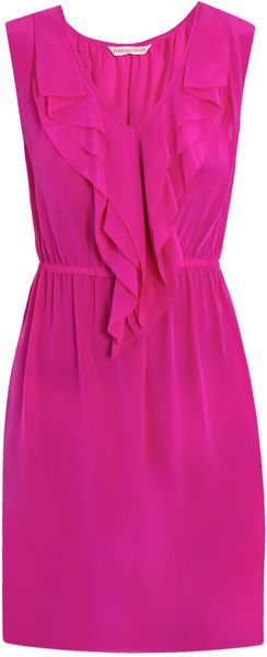 Rebecca Taylor Silk Short Dress - Lyst