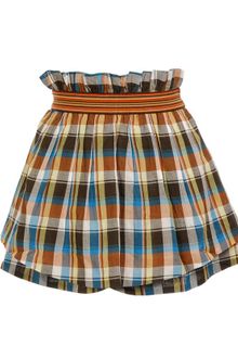Suno Plaid Mini Skirt - Lyst