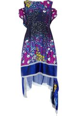 Vionnet Printed Floral Sequin Silk Dress