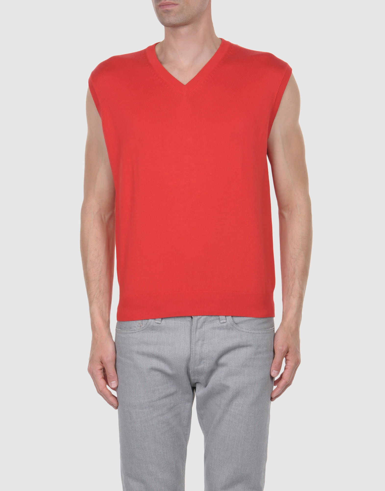Ballantyne Sweater Vest in Red for Men Lyst