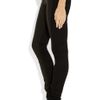 Helmut Lang Midrise Leatherpaneled Skinny Jeans in Black - Lyst