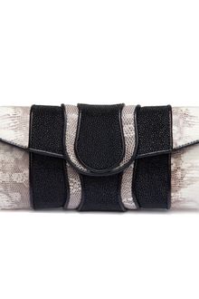 Khirma Eliazov Lindsay Python/stingray Clutch - Lyst
