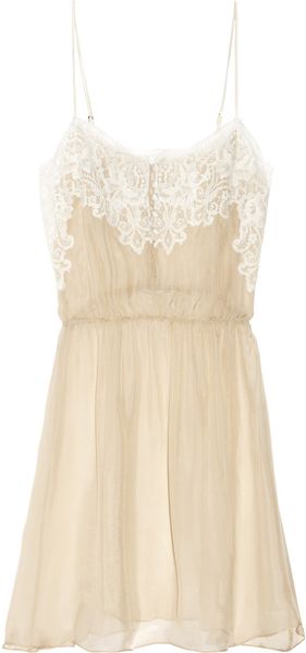 Rosamosario Rosso Disera Silk-chiffon Slip - Lyst