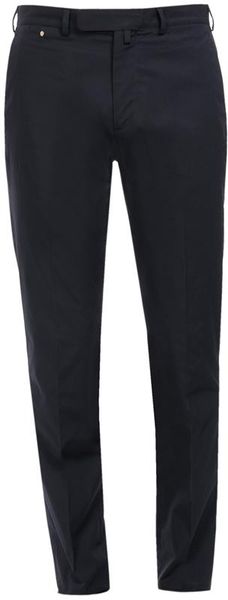 Valentino Tailored Cotton Poplin Trousers in Blue for Men (navy) - Lyst