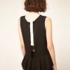 Antipodium Sleeveless Top With Pleated Detail In Silk in Black - Lyst